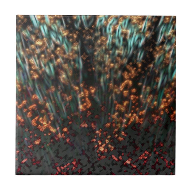 Azulejo De Cerâmica Borealis de cobre (Frente)