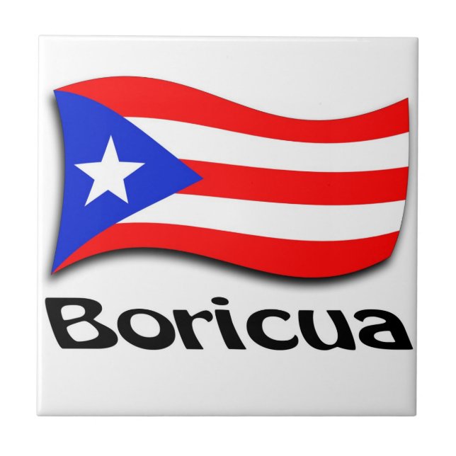 Azulejo De Cerâmica Boricua (Frente)