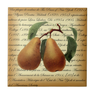 Azulejo De Cerâmica Bosc Pears~Léon Leclerc~Ulisses Prentiss Hedrick~