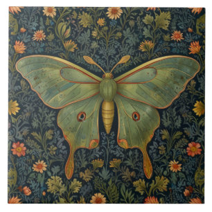 Azulejo De Cerâmica Botânica do cavalo Elegante retro boho Luna