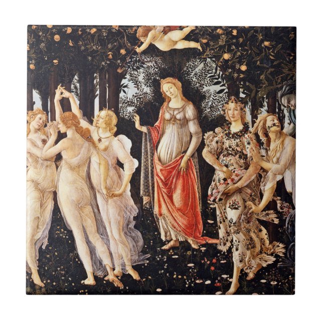 Azulejo De Cerâmica Botticelli - La Primavera Primavera (Frente)