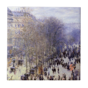 Azulejo De Cerâmica Boulevard des Capucines, por Claude Monet, Belas A
