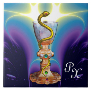 Azulejo De Cerâmica BOWL DE HYGEIA MONOGRAM Medicine, Farmácia