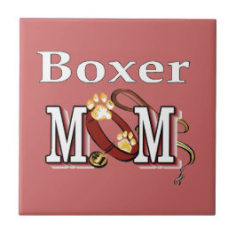 Azulejo De Cerâmica Boxer Dog MOM