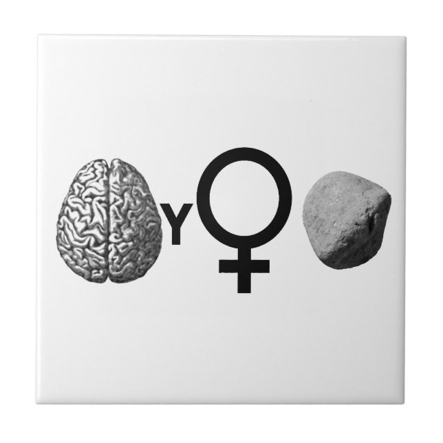 Azulejo De Cerâmica Brainy Girls Rock! (Frente)
