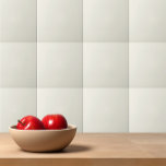 Azulejo De Cerâmica Branco Ecru de cor sólida<br><div class="desc">Design branco Ecru de cor sólida.</div>