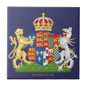 Azulejo De Cerâmica Brasão Anne Boleyn