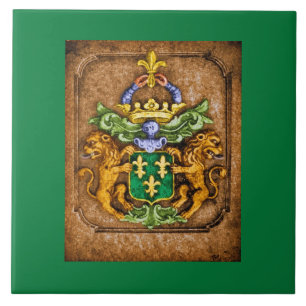 Azulejo De Cerâmica Brasão c 1600 de Holandês camionete Westervelt