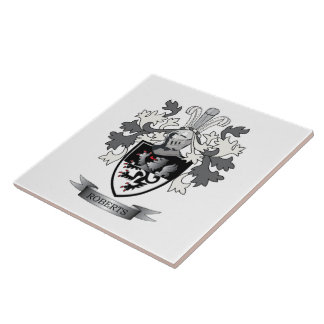 Azulejo De Cerâmica Brasão da crista da família de Roberts