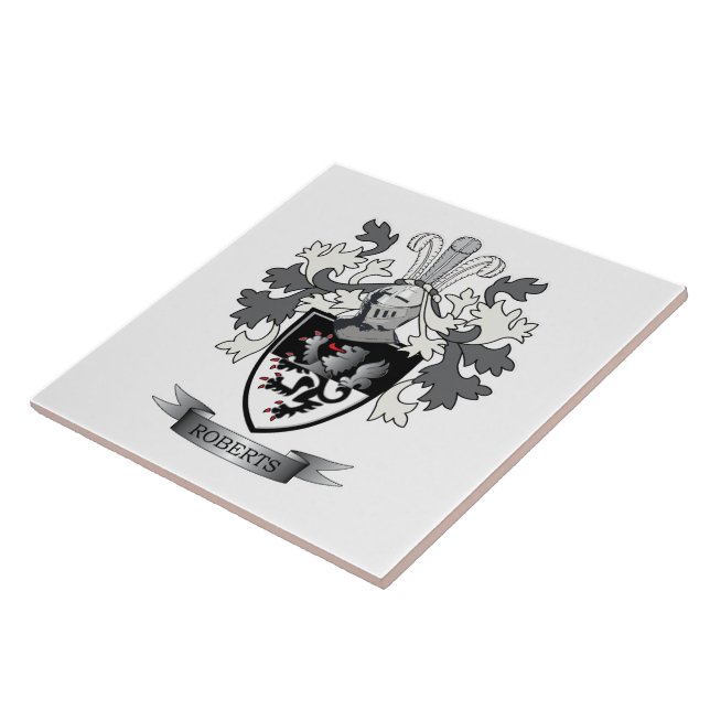 Azulejo De Cerâmica Brasão da crista da família de Roberts (Lateral)