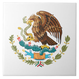 Azulejo De Cerâmica Brasão de armas do México símbolo emblema bandeira