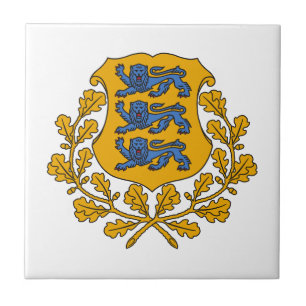 Azulejo De Cerâmica brasão de armas símbolo emblema bandeira da Estôni