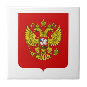 Azulejo De Cerâmica Brasão de armas símbolo emblema bandeira da Rússia