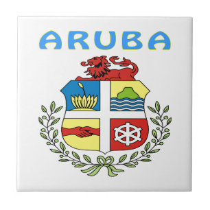 Azulejo De Cerâmica Brasão de Aruba