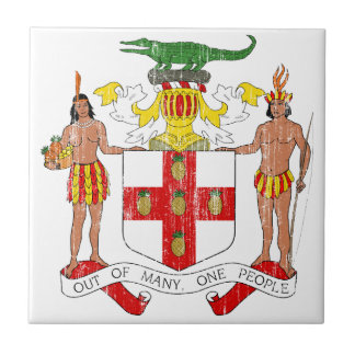 Azulejo De Cerâmica Brasão de Jamaica