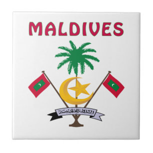 Azulejo De Cerâmica Brasão de MALDIVES