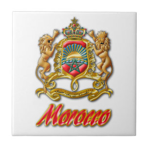 Azulejo De Cerâmica Brasão de Marrocos