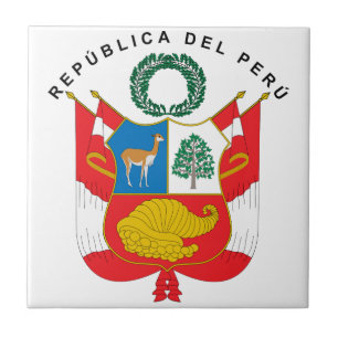 Azulejo De Cerâmica Brasão de Peru