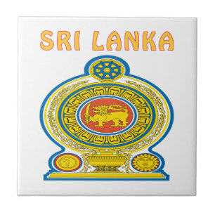 Azulejo De Cerâmica Brasão de SRI LANKA