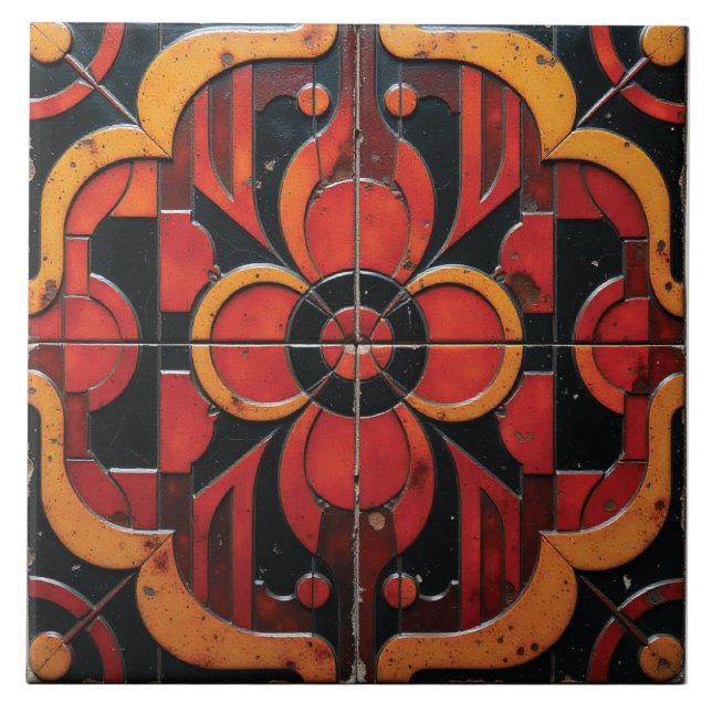 Azulejo De Cerâmica Brasas Sussurrantes (Frente)