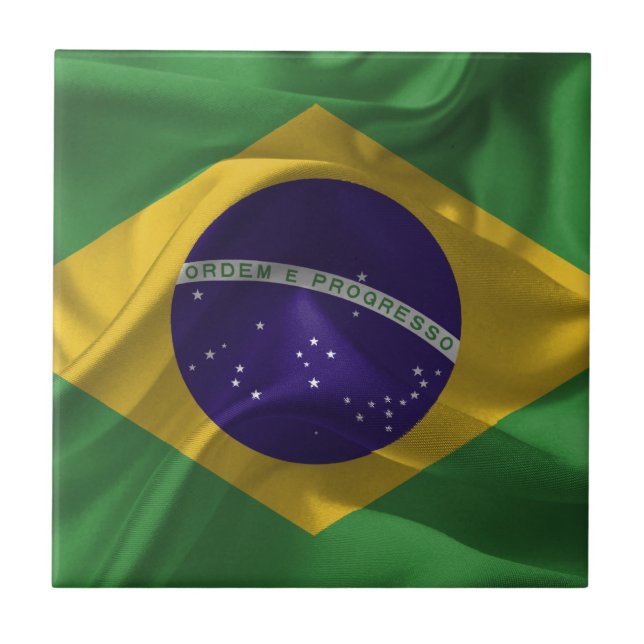 Azulejo De Cerâmica Brasil-Bandeiras (Frente)