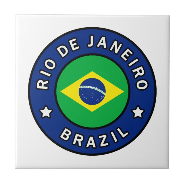 Azulejo De Cerâmica Brasil do Rio de Janeiro (Frente)