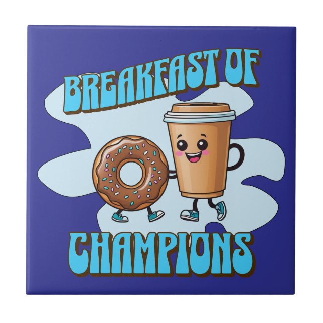 Azulejo De Cerâmica Breakfast of Champions (Frente)