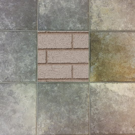 Azulejo De Cerâmica Brick Branco E Morteiro Branco