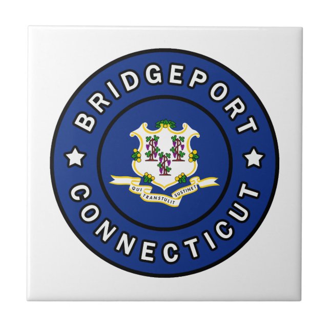 Azulejo De Cerâmica Bridgeport Connecticut (Frente)