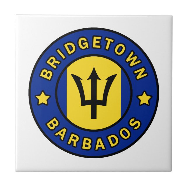 Azulejo De Cerâmica Bridgetown Barbados (Frente)