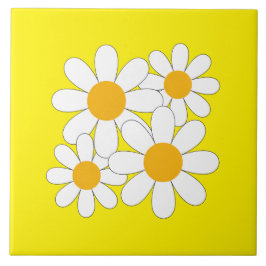 Azulejo De Cerâmica Bright and Bold Daisy