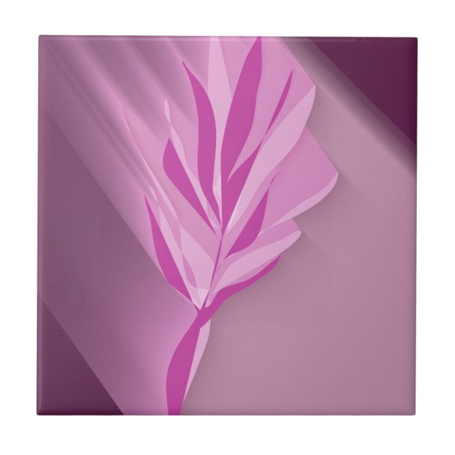 Azulejo De Cerâmica Bright flower. (Frente)