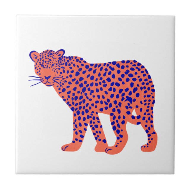 Azulejo De Cerâmica Bright Leopardo (Frente)