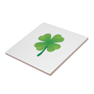 Azulejo De Cerâmica Bright Shamrock Saint Patrick
