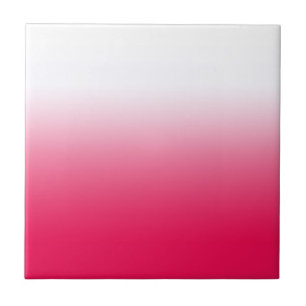 Azulejo De Cerâmica Bright summer red and white gradient ombre