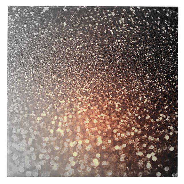 Azulejo De Cerâmica Brilho brilhante da faísca do cobre do terracotta (Frente)