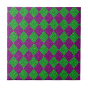 Azulejo De Cerâmica Brilho de Diamante Puro e Verde