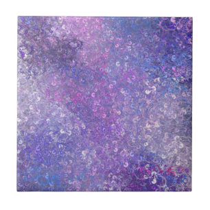 Azulejo De Cerâmica Brilho de Lantejoulas Rosa e Roxo