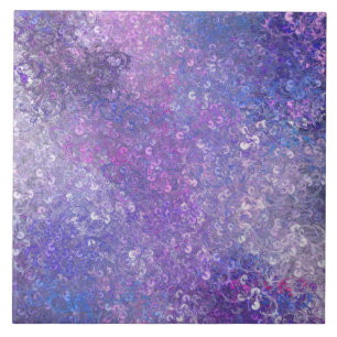 Azulejo De Cerâmica Brilho de Lantejoulas Rosa e Roxo
