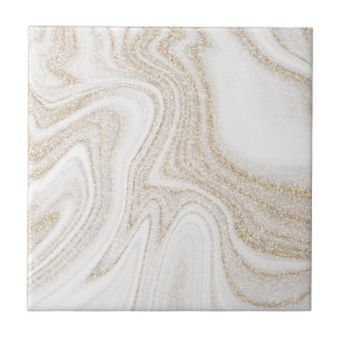 Azulejo De Cerâmica Brilho de ouro branco moderno