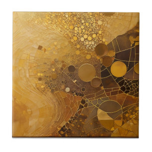 Azulejo De Cerâmica Brilho de Ouro quente