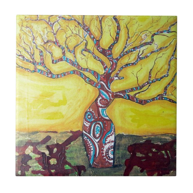 Azulejo De Cerâmica Brilho do Boab (Frente)