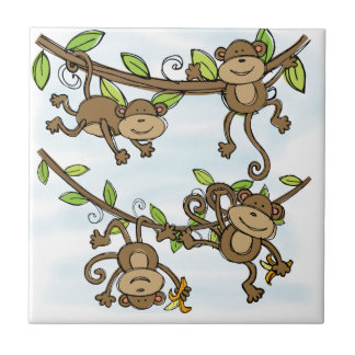 Azulejo De Cerâmica Brilho do macaco