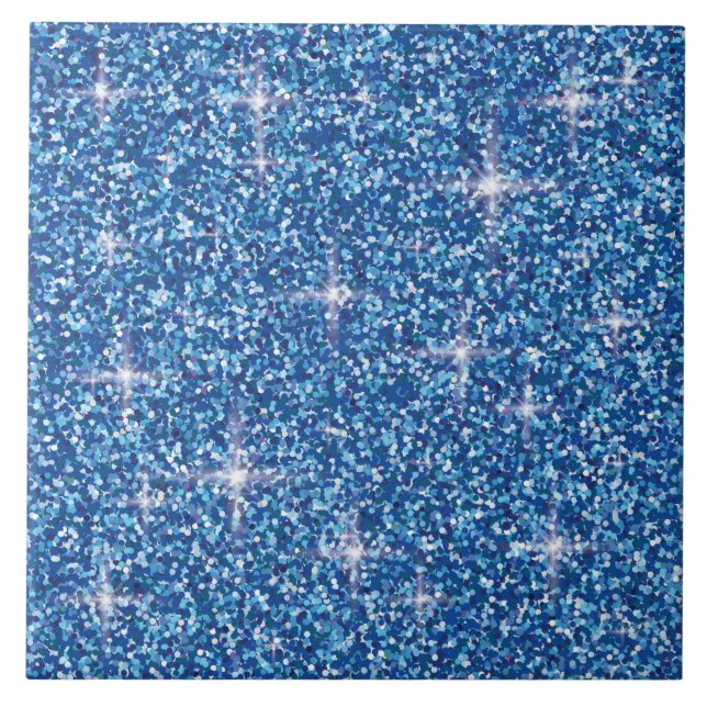 Azulejo De Cerâmica Brilho iridescente azul (Frente)