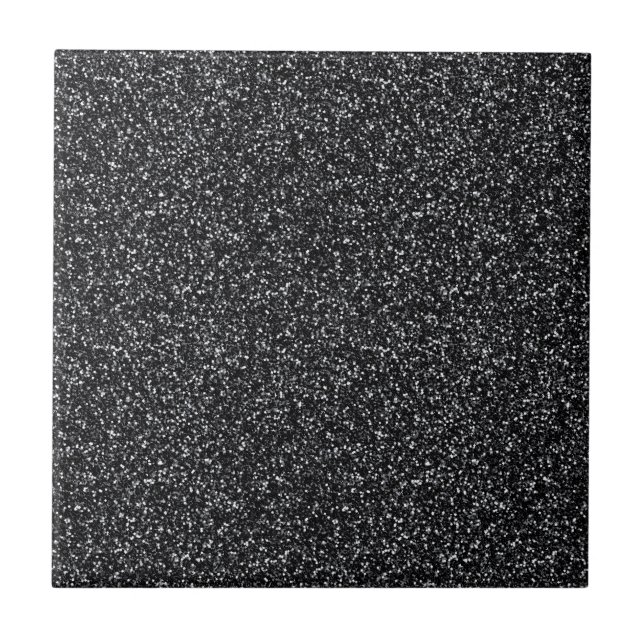 Azulejo De Cerâmica Brilho Preto Cinza (Frente)