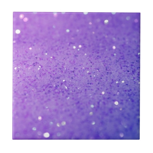 Azulejo De Cerâmica Brilho roxo brilhante - brilhante, Sparkles (Frente)