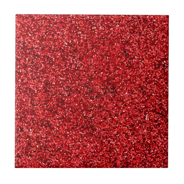Azulejo De Cerâmica Brilho Vermelho (Frente)