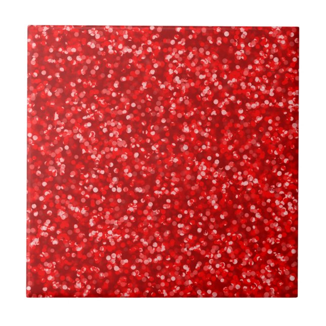 Azulejo De Cerâmica Brilho vermelho Sparkling (Frente)