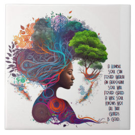 Azulejo De Cerâmica Brilhos de mulheres inspiradas e Azulejo cerâmico 