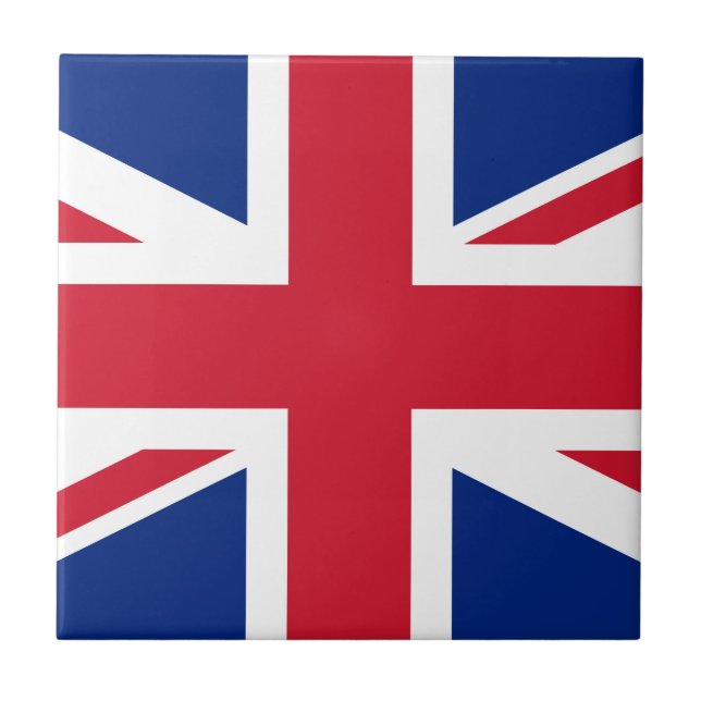 Azulejo De Cerâmica British Union Jack Flag (Frente)